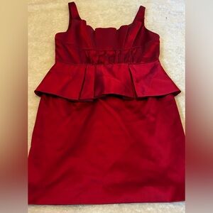 Alice + Olivia red shirt cocktail dress size large